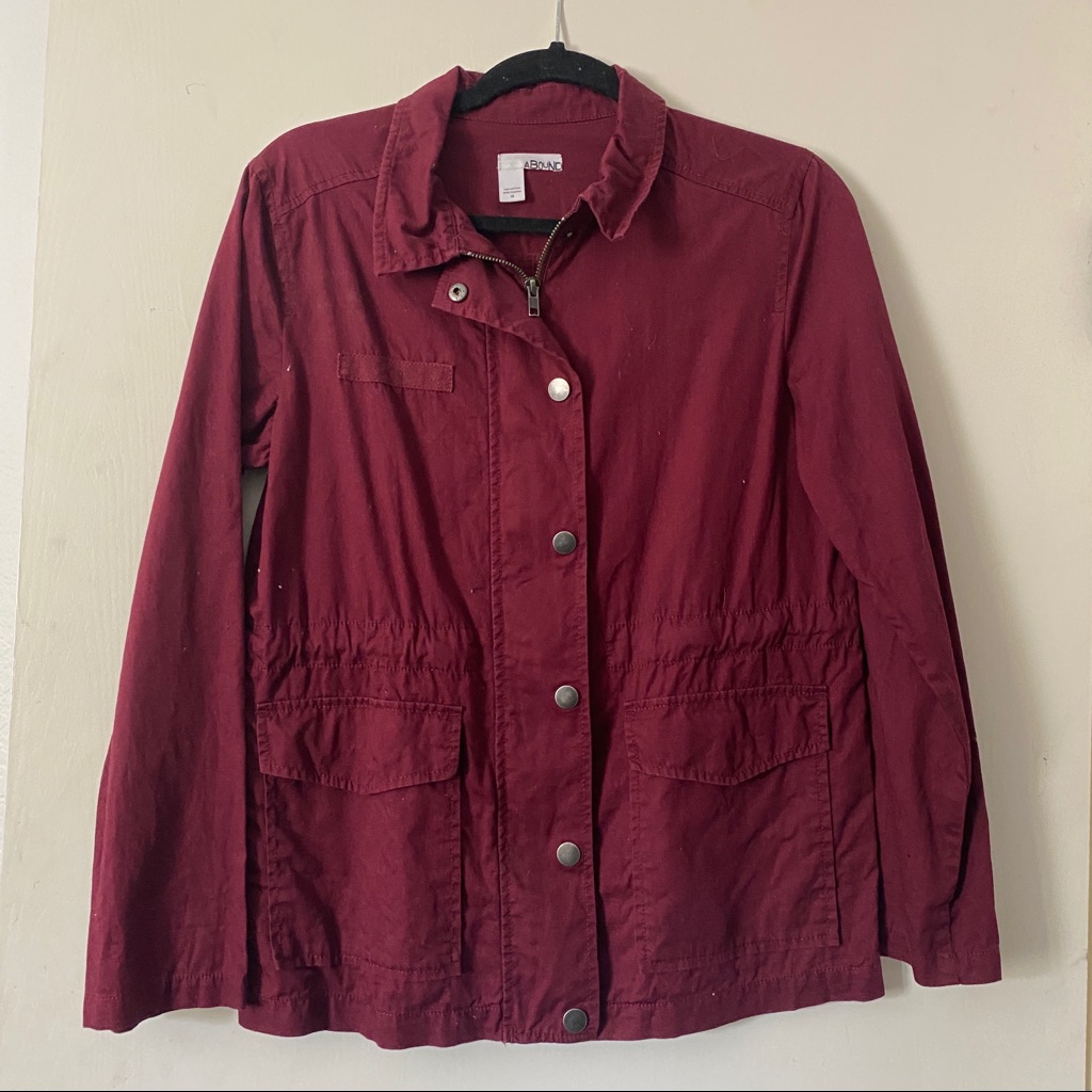 Maroon Utility Jacket